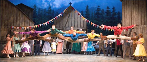 Dancers in Seven Brides for Seven Brothers