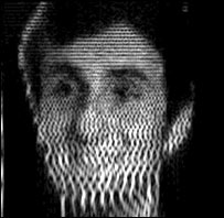 Reprodução de um segundo de som feita pelo aparelho The vOICe