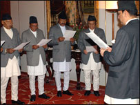 राजा ज्ञानेंद्र का मंत्रिमंडल 