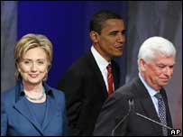 Hillary Clinton ile Barrack Obama