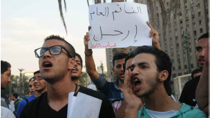 احتجاجات اثر صدور الحكم بتبرئة المتهمين في موقعة الجمل