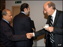 ولید جنبلاط و میشل عون در مذاکرات سیاسی لبنان