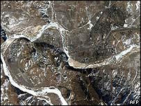 شمالی کوریا کی ممکنہ جوہری تنصیبات کا ایک خلائی عکس