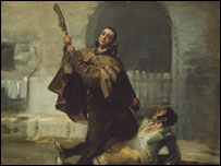 Frei Pedro batendo com a pistola. Francisco Goya (Imagem: Museu Nacional do Prado)