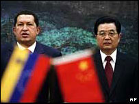 Hugo Chávez e Hu Jintao