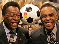Pelé e Gilberto Gil