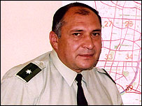 Grover Zapata, chefe policial em Cochabamba