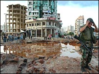 لبنان میں تباہی