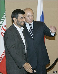 پوتين و احمدی نژاد