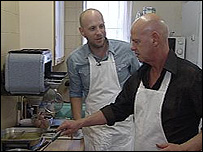 BBC Radio Solent's Julian Clegg with Andy