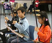 Children with Erhu
