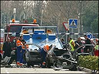 Local onde ocorreu a explosão 