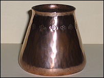 Metal vase