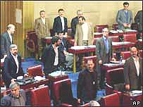 ایرانی پارلیمان کا ایک منظر