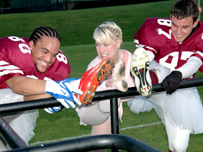 American footballers do ballet