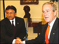 मुशर्रफ़ और बुश