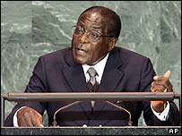 Robert Mugabe, presidente do Zimbábue