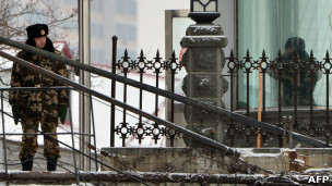 鴨綠江附近的中國軍人