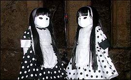 Creo and Pestis, 2004.  Courtesy and copyright Ufuoma Urie