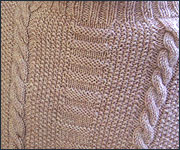 Detail from a gansey