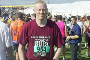 James Clark at the race end