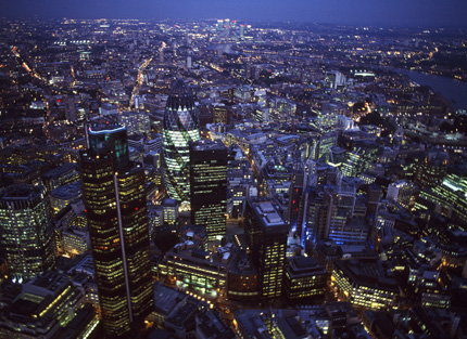 City of London with Tower 42 and Swiss Re Tower