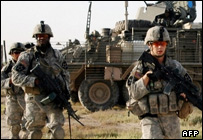 نظامیان آمریکایی در نبرد با شورشیان در بعقوبه