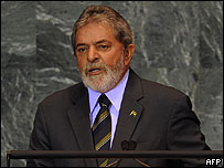 Ông Lula da Silva tại Liên Hiệp Quốc hôm 23/9