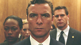 A scene from The Manchurian Candidate, with Liev Schreiber as Raymond Shaw