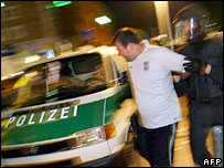 被逮捕的警格兰球迷