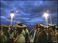 Protesto estudantil contra os EUA em Havana