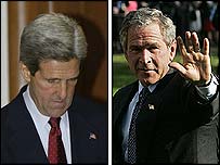 John Kerry ve George Bush