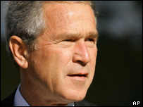 O presidente americano George W. Bush
