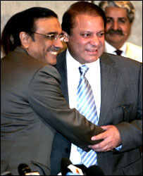 नवाज़ शरीफ़ और आसिफ़ अली ज़रदारी