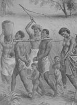 Shackled Africans being taken into slavery (Getty Images/Hulton Archive)