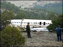 दुर्घटनाग्रस्त विमान