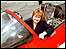 Sue Henderson in a Red Arrow plane