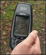 handheld GPS unit