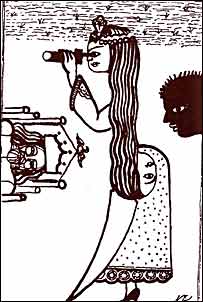 کاری از قباد شیوا مربوط به قصه سرگذشت دختر سلطان