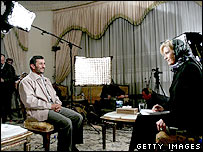 دايان ساير و محمود احمدی نژاد در تهران