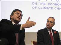 Gordon Brown e Nicholas Stern