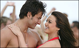 Saif Ali Khan and Preity Zinta
