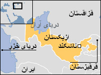 نقشه ازبکستان