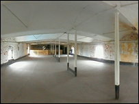 Inside the flax mill