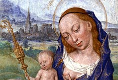 Image: St Bernard's Vision of the Virgin and Child.  Photo courtesy of the J. Paul Getty Museum (detail)