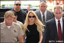Lindsay Lohan arrives at court