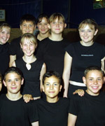 Aelodau o Ysgol y Gwendraeth -  cyntaf -  Dawnsio Creadigol i grwp