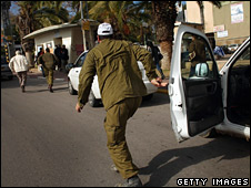 Người Israel tại Sderot, ngày 9 tháng 1 năm 2009