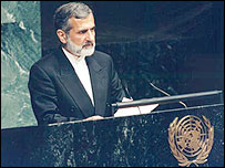 کمال خرازی در سازمان ملل متحد، عکس از آرشيو