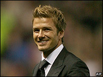 Jogador britânico David Beckham